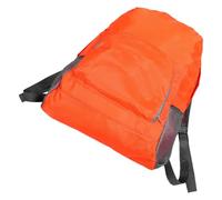 HOMSFOU Mochila Pequeña para Mujer Plegable de Viaje, Nylon Naranja | Compartimentos Múltiples, Correas Acolchadas Ergonómicas, para Senderismo, Camping y Paseos Urbanos