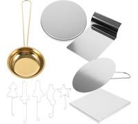 HOMSFOU Molde para Galletas DIY de Metal, Juego de 10 Cortadores Caja, Adecuado para Repostería Infantil y Procesos Básicos de Pastelería