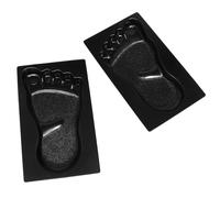 HOMSFOU Molde para Pavimento de Plástico Negro 2 Piezas, Ecológico y Fácil de Desmoldar para Construcción de Caminos y Jardín DIY