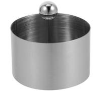 HOMSFOU Moldeador Redondo de Acero Inoxidable para Platos Fríos, Molde Grande Prensa Incorporada, Utensilio para Decoración y Presentación en Cocina, Adecuado para Repostería y Ensaladas