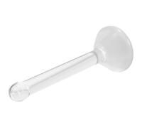 HOMSFOU Mortero de Vidrio Transparente Nº 7 para Molienda de Pigmentos Minerales Varilla de Molienda Ergonómica para Pintura al Óleo y Acuarela Herramienta Portátil para Pintura Manual