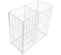 HOMSFOU Organizador Congelador Horizontal Divisores y Cesta de Almacenamiento Metálica, Estante Interior Multifunción para Alimentos en Congeladores y Frigoríficos, Fácil Instalación y