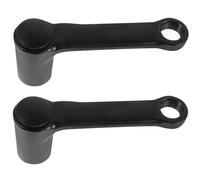 HOMSFOU Palancas de Pedal para Bicicleta de Montaña Negras, Juego de 2 Piezas de Metal Mecanizado de Precisión, Fácil de Reemplazar, Accesorios para Ciclismo y Manivelas