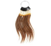 HOMSFOU Paleta de Muestras de Color de Cabello Real 30 Piezas, Cabello Humano Natural, Profesional y Cómodo al Tacto para Peluquería y Salones de Belleza