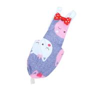 HOMSFOU Pañal para Pájaros Estampado de Gato Gris, Ropa para Loros y Palomas, Talla M, Tejido de Algodón, Correa Ajustable, Complementos para Aves, Traje de Vuelo Ligero y Práctico