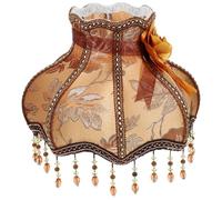 HOMSFOU Pantalla De LáMpara Beaupretty Retro De Tela Con Borlas Para LáMpara De Mesa Y Noche Estilo Europeo Para Dormitorio Y Sala