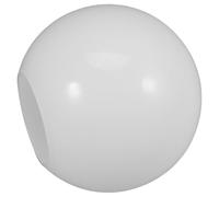 HOMSFOU Pantalla de Lámpara de Vidrio Esfera Leche Boca Plana, Diámetro 130 Mm, Portalámparas E27, Cubierta para Lámpara de Mesa, Farola y Luz Colgante, Accesorio de Iluminación Hogar