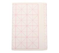 HOMSFOU Papel Xuan de Arroz Espesado para Caligrafía 7.5 * 32 Cm 100 Hojas Cuadrícula de Malla para Práctica de Escritura y Suministros de Caligrafía Profesional