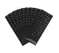 HOMSFOU Pegatinas para Teclado 10 Piezas PVC Blanco Letras Adhesivas para Teclado de Ordenador para portátil y Escritorio para Aprendizaje de Idiomas y comunicación con Apariencia
