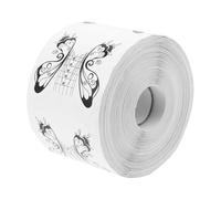HOMSFOU Pegatinas para Uñas Guía Extensión 500 Piezas por Rollo, Herramientas para Decoración de Uñas Diy, Formas Adhesivas para Manicura Profesional y Uso en Salones de Belleza