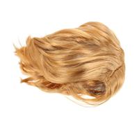 HOMSFOU Peluca Cosplay Corta Rubia para Hombre 1 Unidad de Pelo Sintético Ligera Cómoda para Eventos Sociales y Disfraces