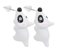HOMSFOU Pendientes Cabezas Decorativas de Perro y Dinosaurio, Accesorios para Orejas de Mujer en Fiestas y Ocasiones Obsequios