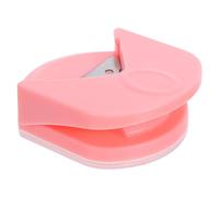 HOMSFOU Perforadora de Esquinas R4 para Manualidades Cortador de Papel Compacto Color Rosa Depósito de Virutas Herramienta para Redondear Esquinas de Fotos y Cartulina