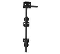 HOMSFOU Perno De Caída Para Puertas De Madera Pestillo De Suelo Resistente Instalación Fácil Para Cercas Y Puertas De Jardín Color Negro