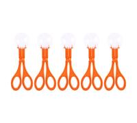 HOMSFOU Pinzas para Atrapar Insectos Grandes de Plástico Naranja, 5 Piezas, Herramienta Aire Libre, Aptas para Juegos y Exploración en Exteriores, Abrazaderas Prácticas para Coordinación