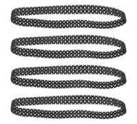 HOMSFOU Pista de Tanque de Goma para Robot 4 Orugas, Repuesto para Chasis de Tanque Teledirigido, Adecuado para Montaje y Reparación de Vehículos de Control Remoto