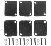 HOMSFOU Placa Ciega Metálica de Montaje en Chasis, 20 Piezas, Cubierta de Panel Multiusos para Cuadros Eléctricos, Inserto para Paredes Interiores, Tapa Funcional para Organización