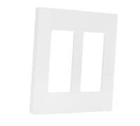 HOMSFOU Placa de pared de doble de corriente para tomas eléctricas, diseño de tornillo decorativo, simple y elegante para decoración del hogar