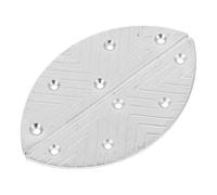 HOMSFOU Placas de Reparación de Talón Metálicas en Forma de Media Luna para Hombre, Hierro Resistente con Tornillos, Protectores Antideslizantes para Botas y Zapatos, Almohadillas