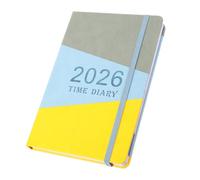 HOMSFOU Planificador 2026 Cuaderno de Planificación Semanal y Agenda Mensual Creativa Azul Diseño de Costura para Oficina Estudiantes y Organización Personal