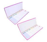 HOMSFOU Planificador Semanal de Productividad 2 Unidades 1 Morado 1 Rosa Fucsia Agenda sin Fecha Tamaño Bolsillo Lista de Tareas para Oficina Escuela y Hogar Organizador de