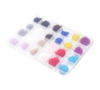 HOMSFOU Pompones Desmontables para Decoración de Uñas 3d, 24 Piezas DIY de Bolas Esponjosas de Piel, Accesorio Creativo para Manicura, Adecuado para Arte de Uñas y Embellecimiento