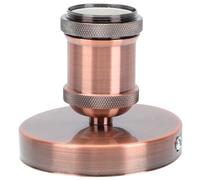 HOMSFOU Portalámparas E27 Retro de Cerámica Rojo Antiguo Base para Lámpara Colgante Techo Casquillo Resistente para Bombillas Accesorio Decorativo para Hogar y Oficina