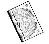 HOMSFOU Póster Genealógico Rellenable 40X60 CM Cuadro de Miembros Familia Blanco Diagrama Creativo de Árbol Genealógico para Decoración de Hogar y Registro de Historia Familiar