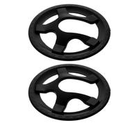 HOMSFOU Protector de Plato Negro Instalación Fácil de Plástico y Resistente al Desgaste, Cubierta de 5 Orificios Pack de 2 Unidades para Bicicleta de Montaña para Juego de Bielas