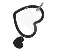 HOMSFOU pulsera llavero perchero para accesorios suministros perchero rejillas de ventilación lira de uñas llavero de la caja del teléfono encantos de la caja del teléfono planchar Black