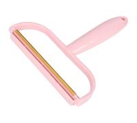 HOMSFOU Quitapelusas Manual Portátil para Ropa y Tejidos, Afeitadora de Telas Reutilizable, Raspador de Pelusas Color Rosa para Viaje y Limpieza Doméstica