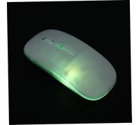 HOMSFOU Ratón Inalámbrico Silencioso LED Recargable con Diseño Ergonómico Delgado para Portátil, Trabajo Compartido