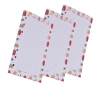 HOMSFOU Recambios de Agenda Papel Liso de Seis Agujeros, Insertos para Planificador Fáciles de Insertar, Ideales para Uso Diario y Escolar