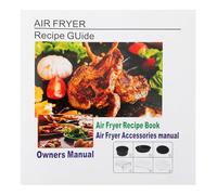 HOMSFOU Recetario para Freidora de Aire en Inglés, Guía Práctica Recetas Variadas, Libro de Cocina Compacto y Portátil Compatible Múltiples Marcas para Cocina Rápida y Fácil