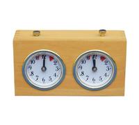 HOMSFOU Reloj de Ajedrez Temporizador Mecánico Portátil, Aleación de Cobre y Zinc, Diseñado para Partidas de Torneo y Uso Infantil