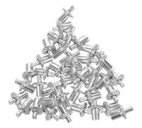 HOMSFOU Remaches de Aluminio 200 Piezas 5X7 MM Cabeza de Cúpula para Construcción y Montaje Automotriz Tecnología de Instalación Knock On