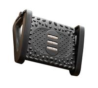 HOMSFOU Reposapiés con Rodillo de Masaje para Oficina Soporte para Pies Antideslizante Reposapiés Ergonómico Bajo Escritorio para Casa y Oficina