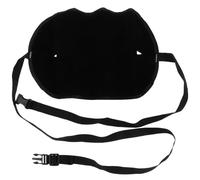 HOMSFOU Reposapiés de Viaje Ajustable Poliéster Negro Hamaca para Pies Portátil para Avión Oficina y Tren Soporte Ergonómico para Descanso y Alivio de Fatiga Viajes y Trabajo