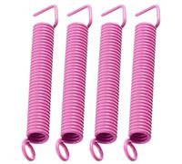 HOMSFOU Resortes Silenciosos para Guitarra Eléctrica Acero al Carbono, Fácil Instalación y Mejora la Jugabilidad, Paquete de 4 Piezas Rosa