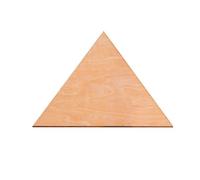 HOMSFOU Rodajas Triangulares de Madera de Tilo 160mm sin Terminar, 6 Piezas para Manualidades Diy, Adornos Hogar y Decoración Rústica, Colgantes Pequeños para Proyectos Creativos