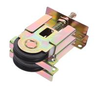 HOMSFOU Rodillos para Puertas Corredizas de Armario Mecanismo de Ajuste de Altura, Ruedas de Repuesto para Puertas de Espejo, Herrajes para Muebles y Armarios