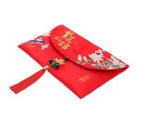 HOMSFOU Rojo Feliz Dinero Chino Suministros para Bodas Sobres Rojos De Tela Hong Bao Chino Paquete para Dinero