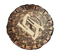 HOMSFOU Rueda del Año de Madera Artesanal Decoración Celestial para para Brujas y Celebraciones de Mesa Único