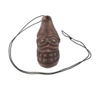HOMSFOU Silbato Artesanal de Arcilla Estilo Tradicional para Bromas y Rituales Sonido Aterrador y Fuerte de Voces Adecuado para Halloween