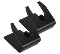 HOMSFOU Soporte Compatible de Plástico Escáner para de Barras Código Negro o Montaje, Paquete de 2 Unidades en Pared Escritorio para Retail y Biblioteca