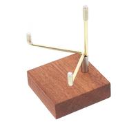 HOMSFOU Soporte de Exhibición de Cristal y Metal para Rocas y Minerales, Base Estable para Uso en Mesa, Adecuado para Coleccionistas de Piedras y Minerales