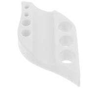 HOMSFOU Soporte de Silicona para Vasos de Pigmento Profesional, Portavasos para Tinta de Tatuaje Ovalado Blanco, Organizador Reutilizable para Pinceles y Bastoncillos, Uso en Salones
