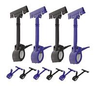 HOMSFOU Soportes De Señalización Clips Para Etiquetas De Precio Para Tiendas Minoristas Y Exposiciones Diseño De Doble Clip Y Alta Resistencia 10 Piezas X 4