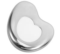 HOMSFOU Tabla Guasha Facial de Acero Inoxidable, Forma de Corazón, Herramienta de Masaje Facial y Corporal, Reductor de Papada, Masajeador Manual para Cuidado Piel, Compacta y Portátil,