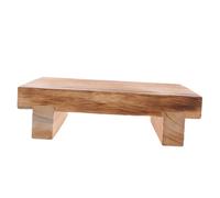 HOMSFOU Taburete para Personas Mayores Pequeño De Madera De Paulownia Antideslizante Portátil para Uso Interior y Exterior Oficina y Hogar